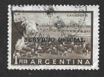 Stamps Argentina -  O100 - Ganadería