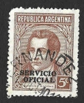 Sellos de America - Argentina -  O74 - Mariano Moreno