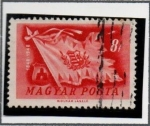 Stamps Hungary -  Bandera d' Hungria