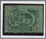 Stamps Hungary -  Industria Testil