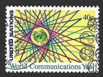 Stamps : America : ONU :  393 - Año Mundial de las Comunicaciones (New York)
