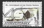 Sellos del Mundo : America : ONU : 447 - XL Aniversario de la ONU (New York)