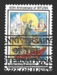 Stamps : America : ONU :  493 - XL Aniversario de la Federación Mundial de Asociaciones de las Naciones Unidas (New York)