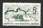 Stamps United States -  1318 - Monumento a Thomas Jefferson