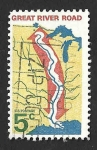 Sellos de America - Estados Unidos -  1319 - Great River Road
