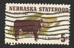 Stamps United States -  1328 - Centenario del Estado Federal de Nebraska