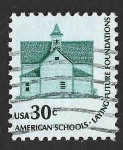 Sellos de America - Estados Unidos -  1606 - Escuela del Municipio de Morris 