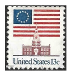 Sellos de America - Estados Unidos -  1622 - Bandera de 13 Estrellas