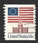 Stamps United States -  1622 - Bandera de 13 Estrellas
