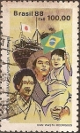 Sellos del Mundo : America : Brasil : 80 años de inmigración japonesa al Brasil