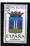 Stamps Spain -  Escudos de Provincias  Badajoz