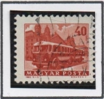 Stamps Hungary -  Autobus y Remolque