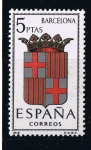 Sellos de Europa - Espaa -  Escudos de Provincias  Barcelona