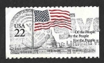 Sellos de America - Estados Unidos -  2116 - Bandera sobre Capitolio