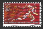 Stamps United States -  2247 - Juegos Panamericanos en Indianápolis