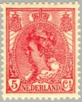 Stamps : Europe : Netherlands :  Reina Guillermina - 1899-1921 - D