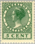 Stamps Netherlands -  Reina Guillermina - 1924-1926 - Escriba 'Veth'