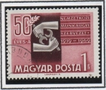 Stamps Hungary -  ILO,Emblema