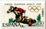 Stamps Spain -  Méjico 68