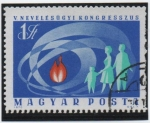 Stamps Hungary -  Llama y Familia