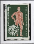 Stamps Hungary -  Sistema Vascular y l' OMS Emblema