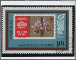 Stamps Hungary -  pOLONIA'73 parlamento y Orquidea