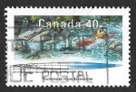 Sellos de America - Canad� -  1318 - Travesía en Kayak