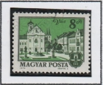 Sellos de Europa - Hungr�a -  Iglesia y ayuntamiento, Vac