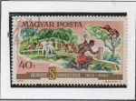 Stamps Hungary -  Hospital, Lambarene