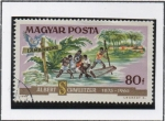 Stamps Hungary -  Patier arriving