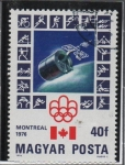 Sellos de Europa - Hungra -   Motreal'76 Intelstar 4, 