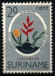 Stamps Suriname -  V aniv. Constitución