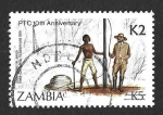Stamps Africa - Zambia -  593 - X Aniversario de la Corporación de Correos y Telecomunicaciones