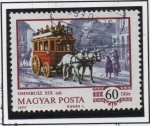 Stamps Europe - Hungary -  Ómnibus en el Boulevard,1870