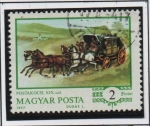 Stamps Europe - Hungary -  Entrenador mail, Buda
