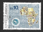 Sellos del Mundo : Africa : Angola : 669 - XXV Aniversario de la Comisión Económica para África