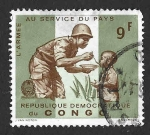 Sellos de Africa - Rep�blica del Congo -  555 - El Ejército al Servicio de la Patria
