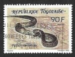 Stamps Togo -  1570 - Pitón de Seba