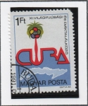 Sellos de Europa - Hungr�a -  Primer tren Congreso Cuba