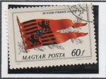 Stamps Hungary -  Bandera d' l' Familia Hunyadi  S.15