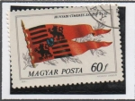Sellos de Europa - Hungra -  Bandera d' l' Familia Hunyadi  S.15