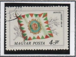 Stamps Hungary -  Bandera  Honved, 1848