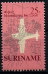 Sellos de America - Surinam -  serie- 40 aniv. 1º correo aéreo nacional
