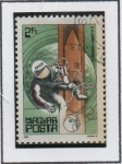 Sellos de Europa - Hungra -  25º años d' viaje espacial: 	Yury Gagarin, 
