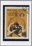 Stamps Hungary -  Primer campeonato d' cubo Rubik, Budapest