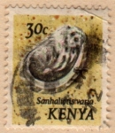 Sellos del Mundo : Africa : Kenya : 1971 Conchas marinas: Sanhaliotis varia