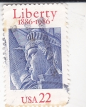Stamps : America : United_States :  centenario estatua Libertad