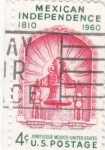 Stamps America - United States -  150 años Independencia de México