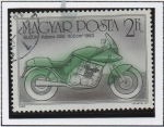 Stamps : Europe : Hungary :  Suzuki Katana GSX 1983