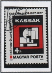 Stamps Hungary -  Resumen d' 1960, Por Lajos Kassak